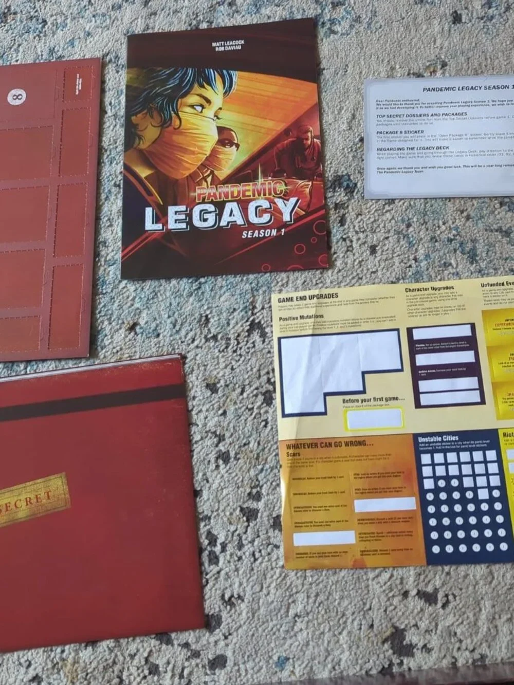 Z-Man Games Pandemic Legacy Season 1 Board Game Cooperative Play